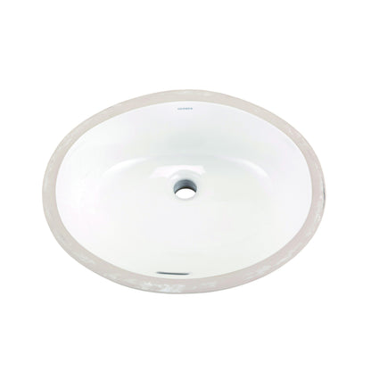 Luxoval - 18-1/2" Undercounter Bathroom Sink - White