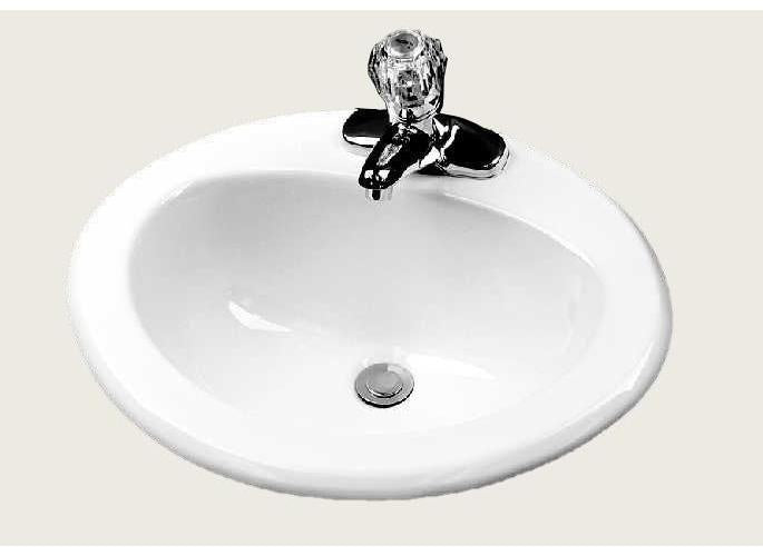 Luxoval - 20" Self-Rimming Bathroom Sink - Vitreous China