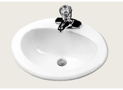 Luxoval - 20" Self-Rimming Bathroom Sink - Vitreous China