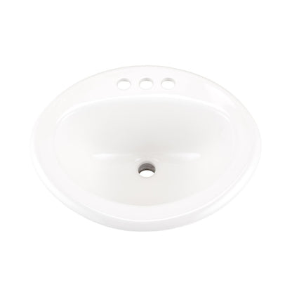 Luxoval - 20" Self-Rimming Bathroom Sink - Vitreous China