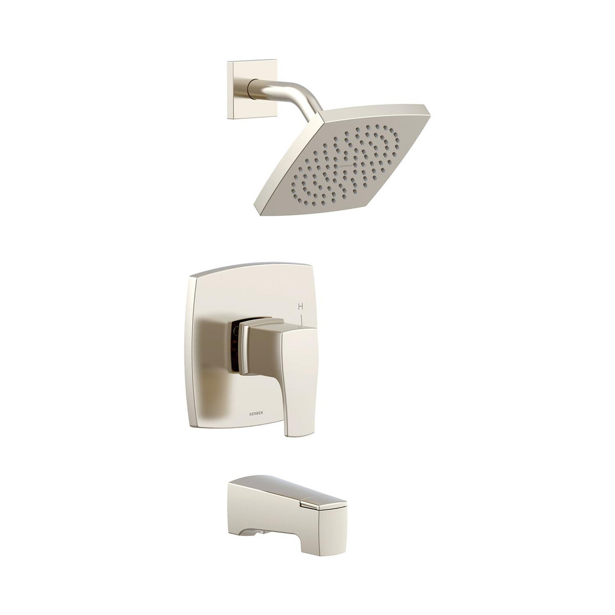 Gerber® D501070BNTC Pressure Balance Tub and Shower Trim Kit, 1.75 gpm Valve, Brushed Nickel