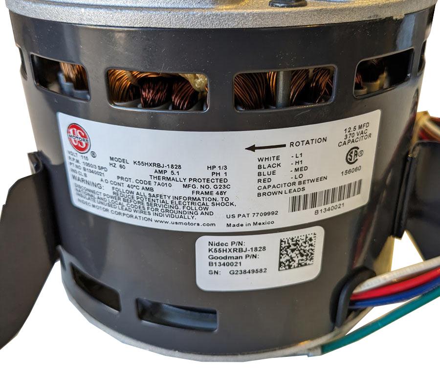 Direct Drive Blower Motor - 115 V