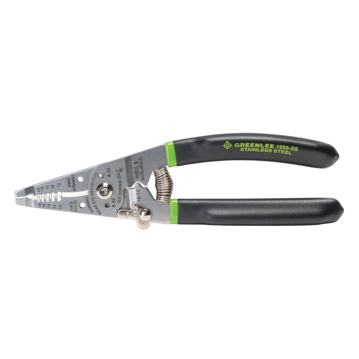 Manual Fixed Hole Wire Stripper with Spring - and Lock