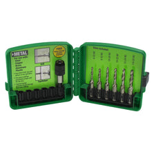 Greenlee® DTAPKIT Combination Split Point Drill Tap Kit With Quick-Change Adapter, 6 Pieces, #6-32 to 1/4-20 Tap Thread
