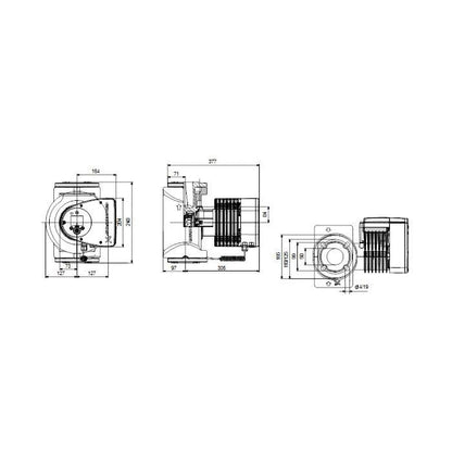 MAGNA3 1-Head Circulator Pump - 68.2 GPM - 115 V AC