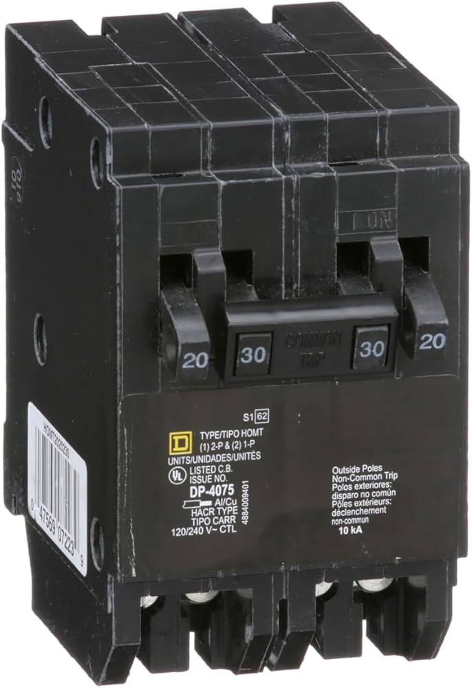 HOMELINE 2-20A 1P 1-30A 2P QUA