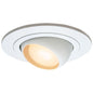 Halo 998P Adjustable Eyeball Downlight Trim, 4 in ID x 4 in OD, Incandescent Lamp, For Use With PAR16 and R16 Lamps, H99TAT, H99RTAT and H99ICAT Incandescent Small Aperture Housing, Aluminum