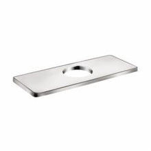 Hansgrohe 04565000 Logis Cube Base Plate, For Use With Modern 1-Hole Faucet, 6 in L x 1/4 in H x 2-3/8 in W, Metal, Polished Chrome, Domestic