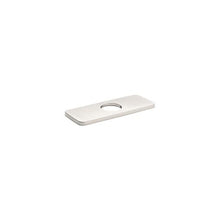 Hansgrohe 04565820 Logis Cube Base Plate, For Use With Modern 1-Hole Faucet, 6 in L x 1/4 in H x 2-3/8 in W, Metal, Brushed Nickel, Domestic