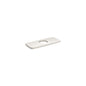 Hansgrohe 04565820 Logis Cube Base Plate, For Use With Modern 1-Hole Faucet, 6 in L x 1/4 in H x 2-3/8 in W, Metal, Brushed Nickel, Domestic