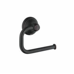 Hansgrohe 06093920 Toilet Paper Holder, Solid Brass, Rubbed Bronze