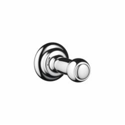 Hansgrohe 06096000 C Face Cloth Hook, 1 Hook, 1-9/16 in OAD, Solid Brass
