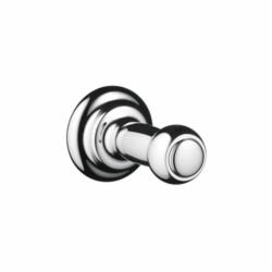 Hansgrohe 06099000 C Robe Hook, 1 Hook, 2-9/16 in OAD, Solid Brass