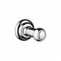 Hansgrohe 06099000 C Robe Hook, 1 Hook, 2-9/16 in OAD, Solid Brass
