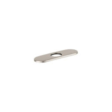 Hansgrohe 06490820 Base Plate, For Use With Contemporary 1-Hole Faucet, 6 in L x 1/4 in H x 2-1/8 in W, Metal, Brushed Nickel