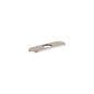 Hansgrohe 06490820 Base Plate, For Use With Contemporary 1-Hole Faucet, 6 in L x 1/4 in H x 2-1/8 in W, Metal, Brushed Nickel