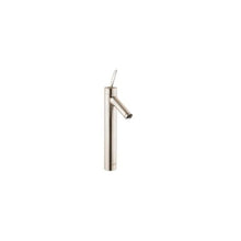 AXOR 10020821 Tall Bathroom Faucet, Starck Classic, Commercial, 1.2 gpm Flow Rate, 8-3/4 in H Spout, 1 Handles, Pop-Up Drain, 1 Faucet Holes, Brushed Nickel, Function: Traditional