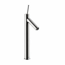 AXOR 10129001 Starck Tall Bathroom Faucet, Commercial, 1.2 gpm Flow Rate, 9-7/8 in H Spout, 1 Handles, 1 Faucet Holes, Polished Chrome, Function: Traditional