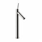 AXOR 10129001 Starck Tall Bathroom Faucet, Commercial, 1.2 gpm Flow Rate, 9-7/8 in H Spout, 1 Handles, 1 Faucet Holes, Polished Chrome, Function: Traditional