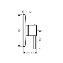 AXOR 10407821 Pressure Balance Trim, 6.5 gpm Shower, Brushed Nickel