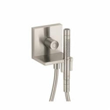 AXOR 10651821 Hand Shower Module Trim, Starck, 5 in Dia 1-Function Shower Head, 2 gpm, 49 in L Hose, Brushed Nickel