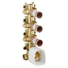 AXOR 10750181 Shower 3-Function Thermostatic Rough Module, 1/2 in NPT Inlet x 1/2 in NPT Outlet, 44 psi, 15 gpm, Brass/Plastic Body, Import