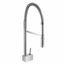 AXOR 10820001 Semi-Pro Kitchen Faucet, Starck, 1.75 gpm Flow Rate, 360 deg Swivel Spout, Polished Chrome, 1 Handles, 1 Faucet Holes, Import