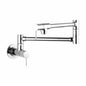 AXOR 10859001 Pot Filler, Starck, Residential, 2.5 gpm Flow Rate, 180 deg Swivel Spout, Polished Chrome, 2 Handles