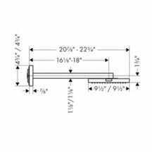 AXOR 10925821 Shower Head Trim, Starck, 2.5 gpm Flow Rate, 1 Sprays, Wall Mount, 9-1/2 in L x 9-1/2 in W Head