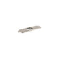 Hansgrohe 14018821 Base Plate, For Use With Traditional 1-Hole Faucet, 6 in L x 1/4 in H x 2-1/2 in W, Metal, Brushed Nickel