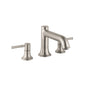 Hansgrohe 14313821 Roman Tub Filler Trim Set, Talis C, 5.8 gpm Flow Rate, 8-5/8 in Center, Brushed Nickel, 2 Handles, Function: Traditional