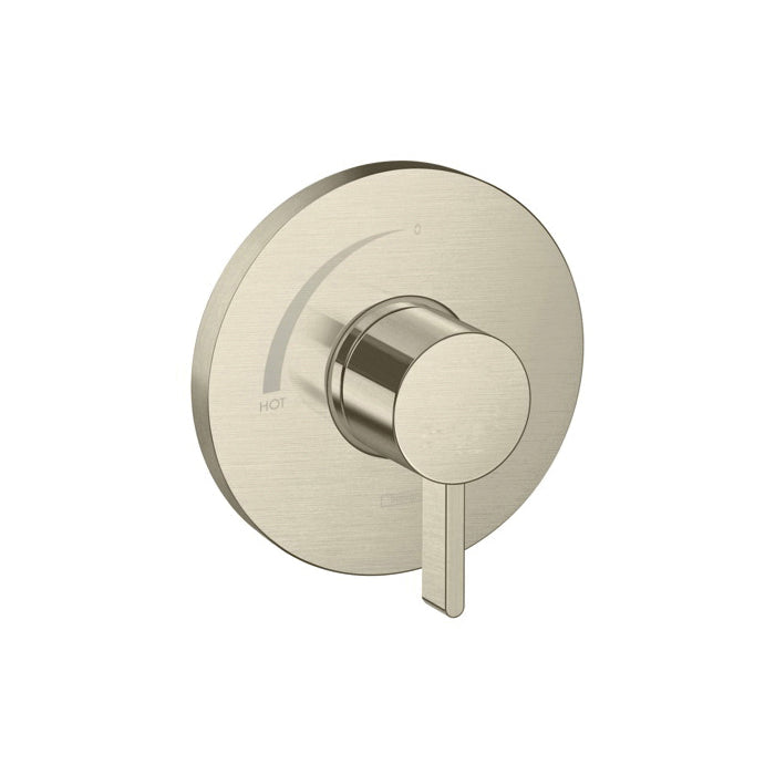 Hansgrohe 15739821 Round Pressure Balance Trim, Brushed Nickel