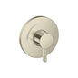 Hansgrohe 15739821 Round Pressure Balance Trim, Brushed Nickel