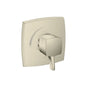 Hansgrohe 15769821 Square Pressure Balance Trim, Brushed Nickel