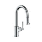 AXOR 16581001 Montreux Kitchen Faucet, 1.75 gpm Flow Rate, Polished Chrome, 1 Handles, 1 Faucet Holes, Function: Traditional, Domestic