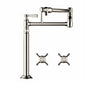 AXOR 16860001 Pot Filler Stand, Montreux, Residential, 2.5 gpm Flow Rate, 360 deg Swivel Spout, Polished Chrome, 2 Handles