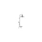 AXOR 26020001 Front Shower Pipe, 11 in Dia, 2.5 gpm, Polished Chrome
