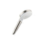 Hansgrohe 26332821 Crometta Hand Shower, 3-7/8 in Dia, 1.8 gpm Flow Rate, G 1/2 Connection, Brushed Nickel/White