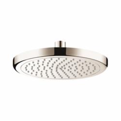 Hansgrohe 26465821 Croma 220 AIR 1-Jet Shower Head, (1) RainAir Spray, 2.5 gpm Maximum, Round Head, Ceiling/Wall Mount