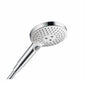 Hansgrohe 26531401 Raindance Select S 120 AIR 3-Jet Hand Shower, 2.5 gpm Flow Rate, 3 Sprays, 4-7/8 in Dia Head, 1/2 in Connection