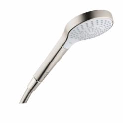 Hansgrohe 26801821 Croma Select S 110 3-Jet Hand Shower, 2 gpm Flow Rate, 3 Sprays, 4-3/8 in Dia Head, 1/2 in Connection