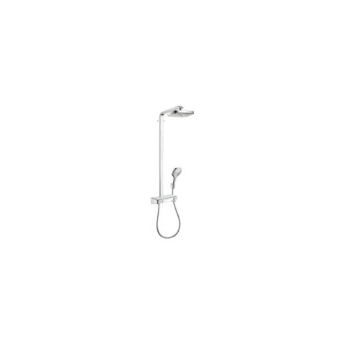 Hansgrohe 27126001 Shower Pipe, Raindance Select E 300, 1-Function Shower Head, 2 gpm, Rain Spray, Polished Chrome