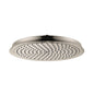 Hansgrohe 27367821 Shower Head, Raindance Classic 240, 1.8 gpm Flow Rate, 1 Sprays, 10-5/8 in Dia x 1-1/4 in H Head