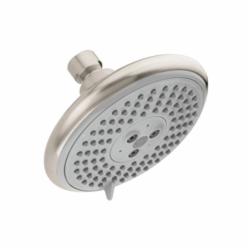 Hansgrohe 27447821 Raindance E 120 AIR 3-Jet Shower Head, 2.5 gpm Flow Rate, 3 Sprays, Wall Mount, 5-1/8 in Dia Head