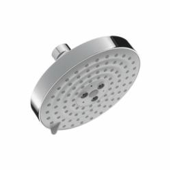 Hansgrohe 27495001 Raindance S 150 AIR 3-Jet Shower Head, Number of Spray Type: 3, BalanceAir/RainAir/WhirlAir Spray, 2.5 gpm Max Flow, Round Head, Wall Mount