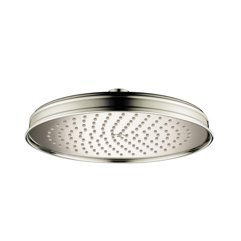 AXOR 28371831 Shower Head, Montreux 240, 2 gpm Flow Rate, 1 Sprays, 9-5/8 in Dia x 2-1/2 in H Head
