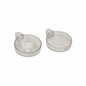 Hansgrohe 28675000 Cassetta S Double Soap Dish, 5-1/2 in D x 7/8 and 1-3/4 in H, Plastic, Polished Chrome