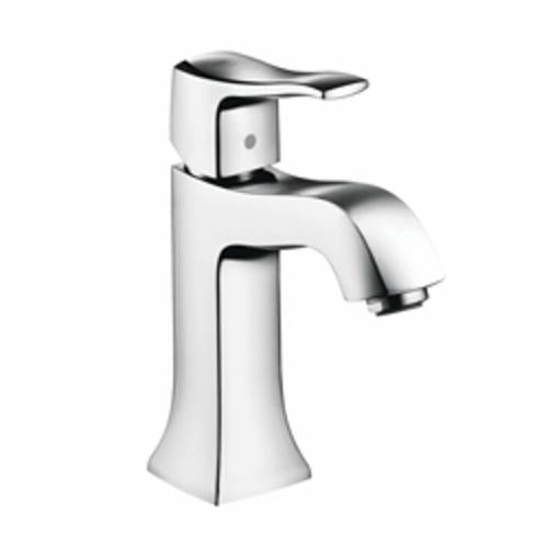 Hansgrohe 31075001 Metris C Bathroom Faucet, Commercial, 1.2 gpm Flow Rate, 3-7/8 in H Spout, 1 Handles, Pop-Up Drain, 1 Faucet Holes, Polished Chrome, Function: Traditional