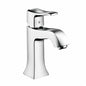 Hansgrohe 31075001 Metris C Bathroom Faucet, Commercial, 1.2 gpm Flow Rate, 3-7/8 in H Spout, 1 Handles, Pop-Up Drain, 1 Faucet Holes, Polished Chrome, Function: Traditional