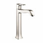 Hansgrohe 31078831 Metris C Tall Bathroom Faucet, Commercial, 1.2 gpm Flow Rate, 9-3/4 in H Spout, 1 Handles, Pop-Up Drain, 1 Faucet Holes, Polished Nickel, Function: Traditional